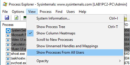 Suspend a Process in Windows